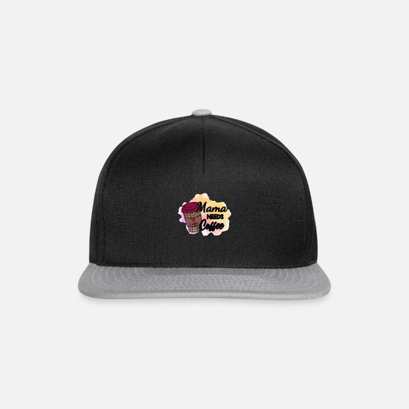 Maman needs coffee - Casquette snapback - noir/gris