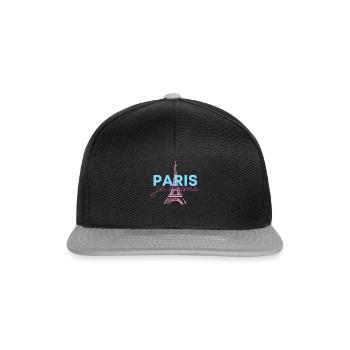 Paris je t'aime - Casquette snapback - noir/gris - Devant