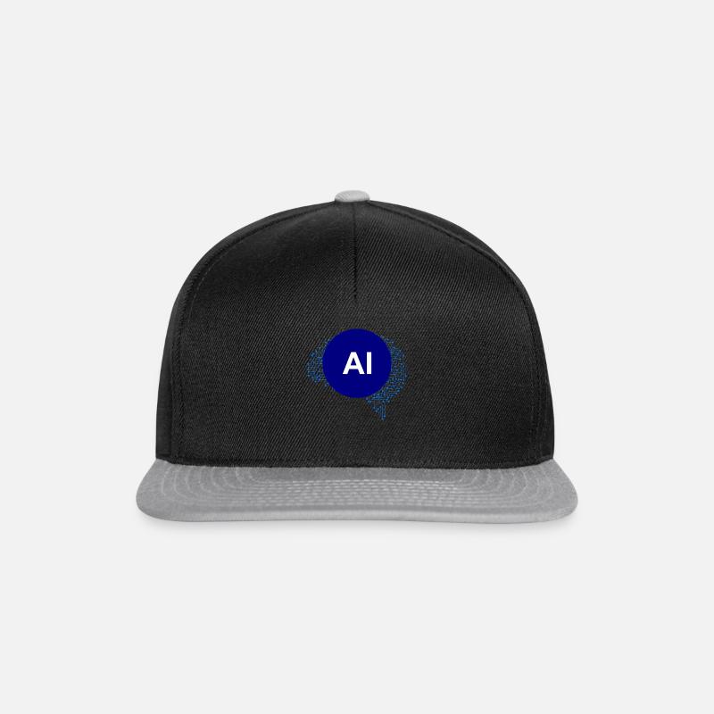 KI Künstliche Intelligenz - Snapback Cap - Schwarz/Grau