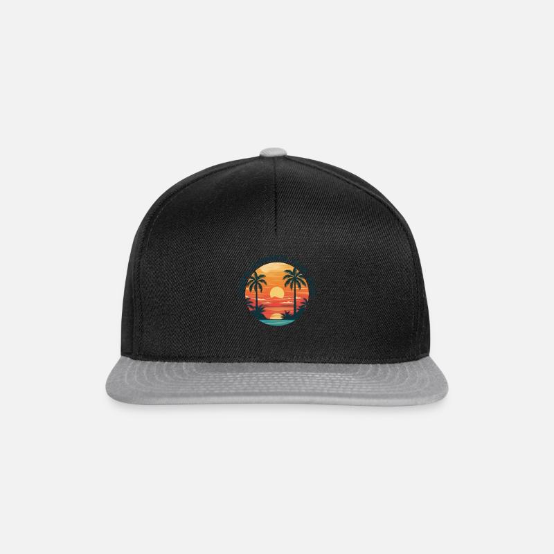 Here comes the sun - Snapback Cap - Schwarz/Grau