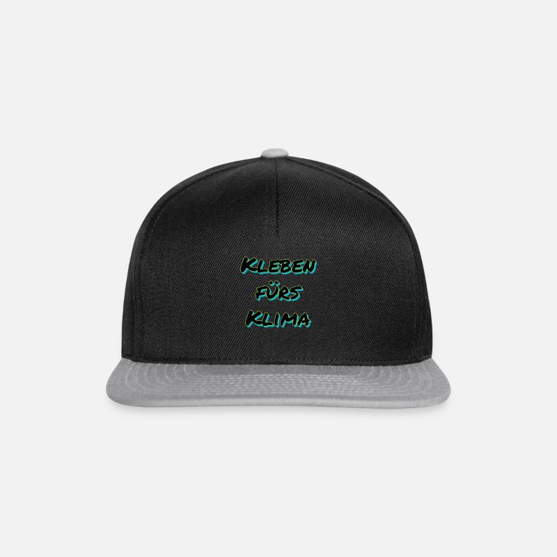 Kleben fürs Klima - Snapback Cap - Schwarz/Grau