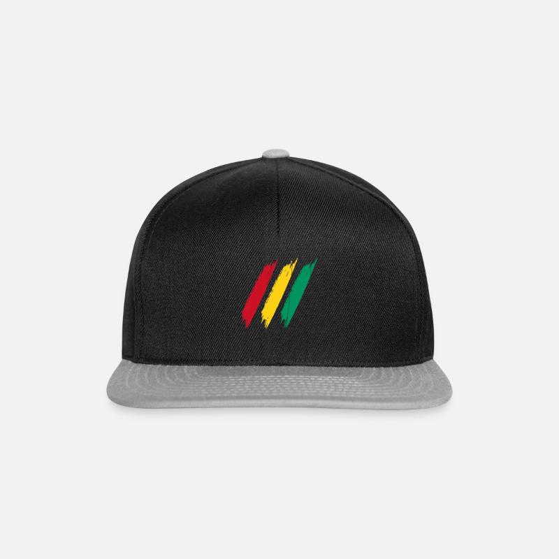 GUINEA TEAM - Snapback Cap - Schwarz/Grau