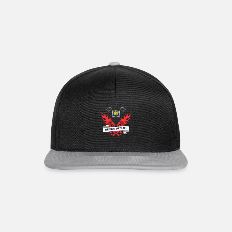 De l’essence dans le sang - Casquette snapback - noir/gris