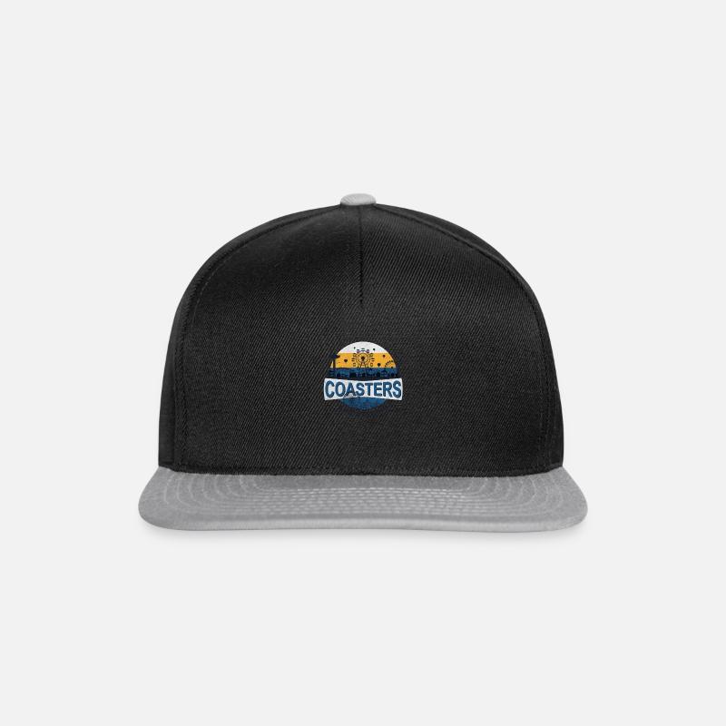 Coasters are Calling | Achterbahn & Freizeitpark - Snapback Cap - Schwarz/Grau