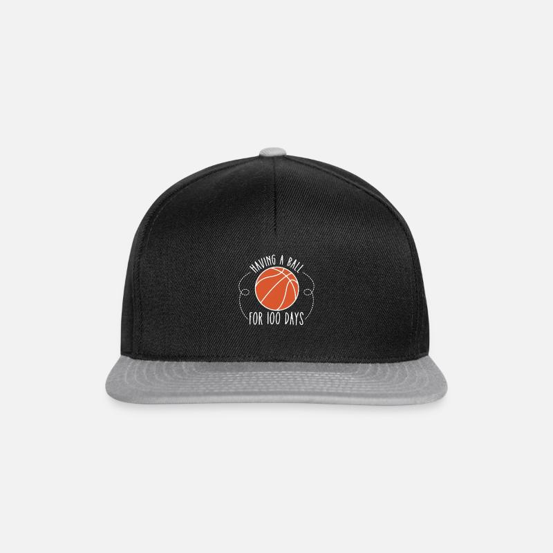 having a ball for 100 days shirt - Snapback Cap - Schwarz/Grau