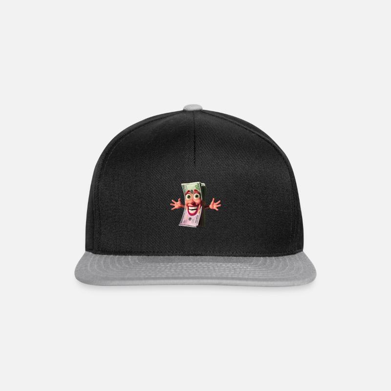 Mit Geld geht es leichter - Snapback Cap - Schwarz/Grau