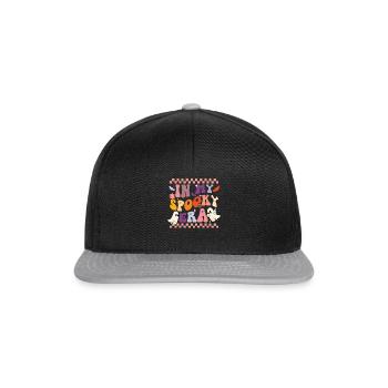 In meiner gruseligen Ära - Hexe Halloween Ghul - Snapback Cap - Schwarz/Grau - Vorne