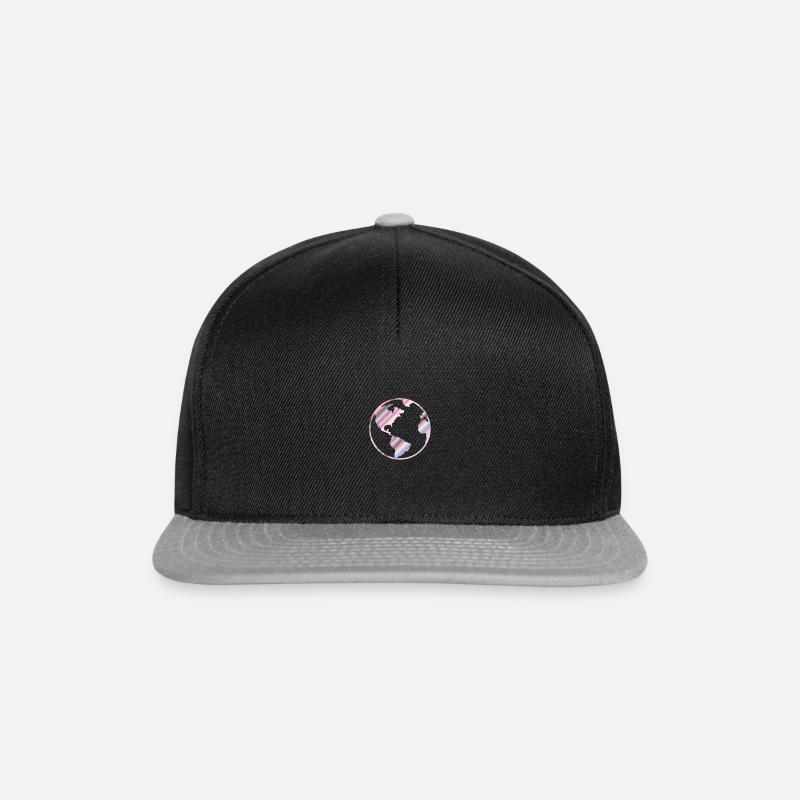 Pastel terre - Casquette snapback - noir/gris