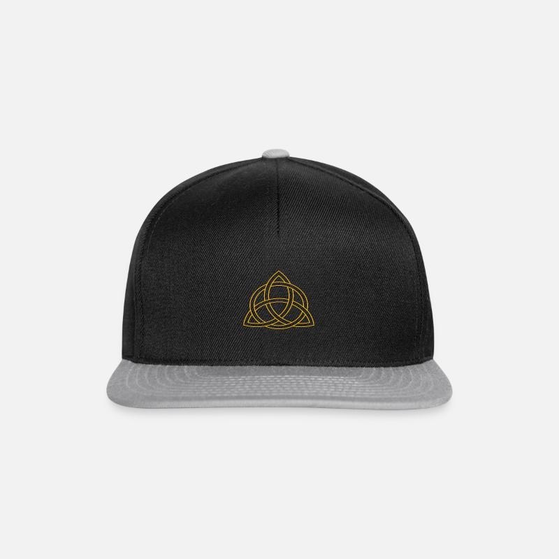 Golden Celtic Knot - Snapback Cap - black/grey