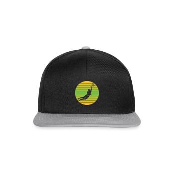 Goalkeeper Vintage Football Goalkeeper Retro Goalkeeper - Snapback Cap - black/grey - Front