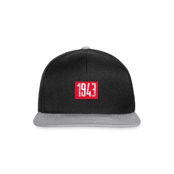 1943 - Snapback Cap - Schwarz/Grau - Vorne