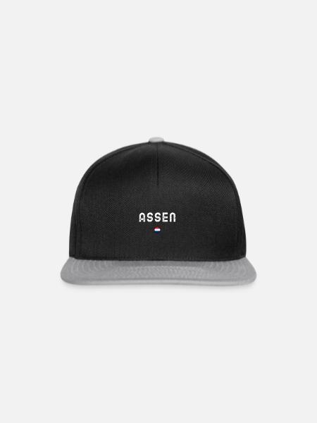 ASSEN - Snapback Cap - Schwarz/Grau