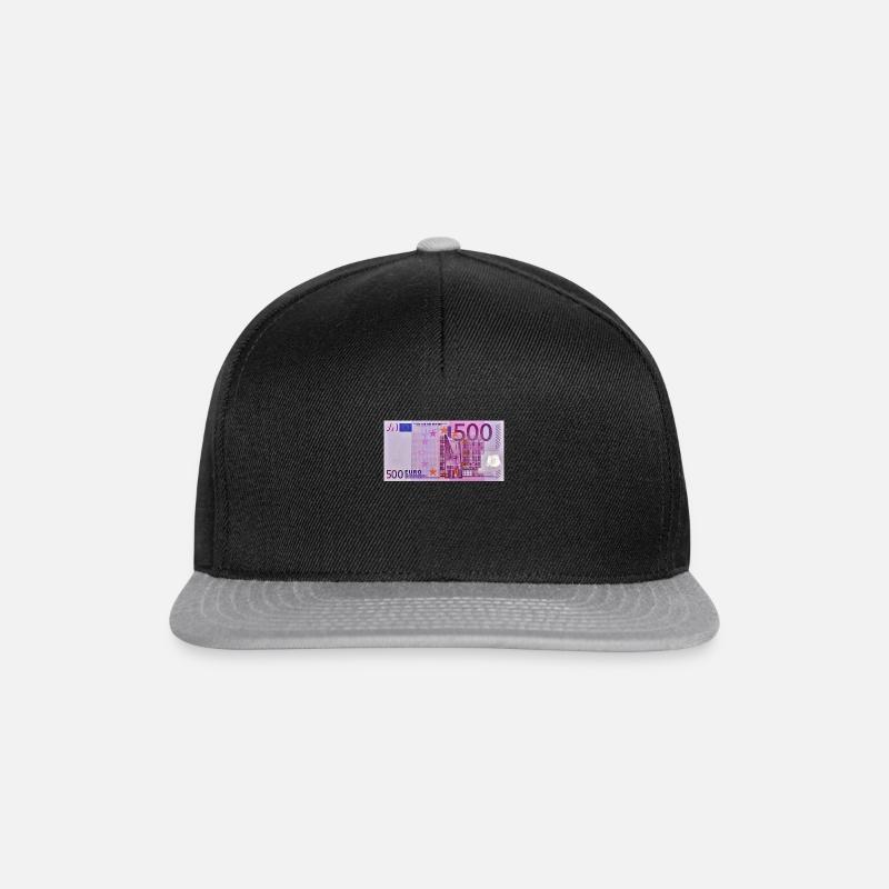 500 € - Snapback Cap - Schwarz/Grau