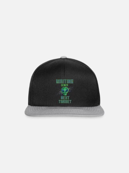 Alien Attack - Snapback Cap - Schwarz/Grau