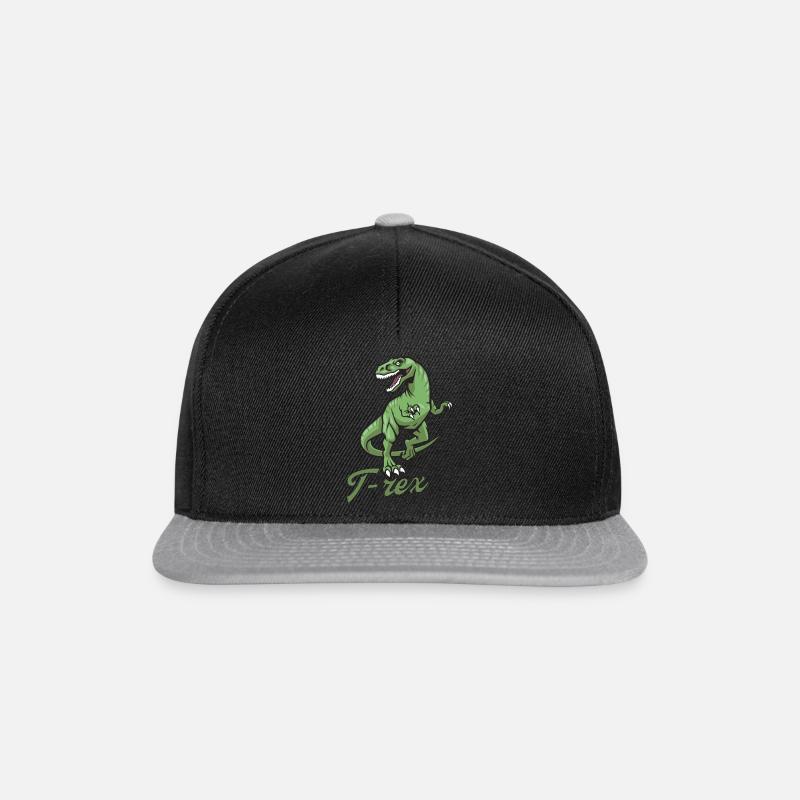 T-rex - Snapback Cap - Schwarz/Grau