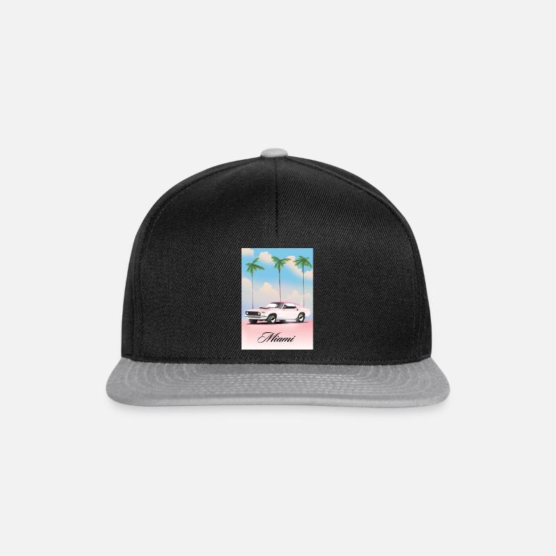 Miami - Casquette snapback - noir/gris
