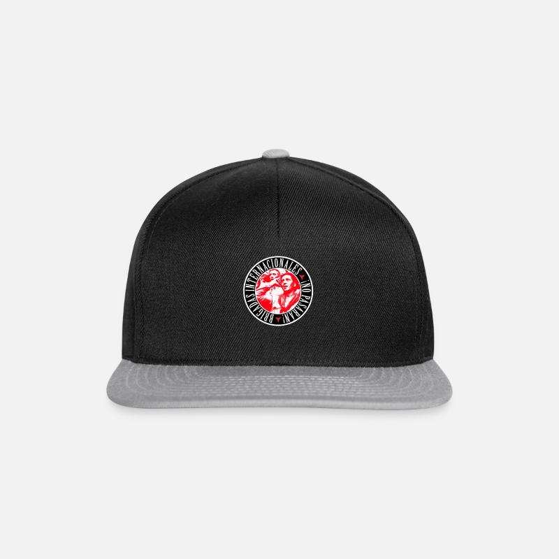 Internationale Brigaden - Snapback Cap - Schwarz/Grau