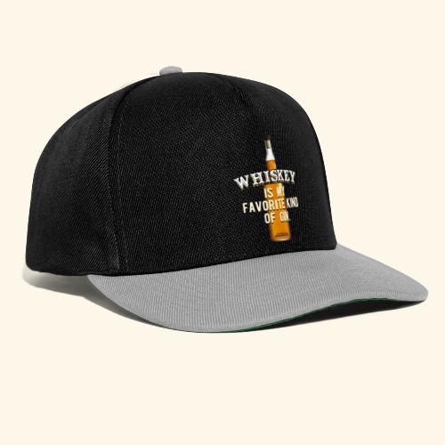 Whisky T-Shirt Whiskey Is My Favorite Kind Of Gin - Snapback Cap