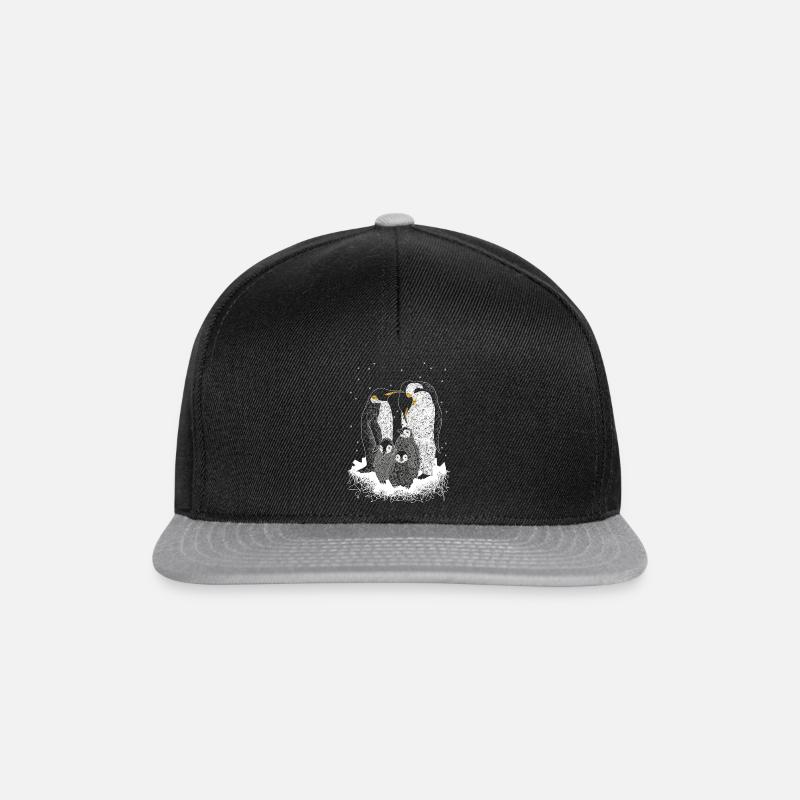 Pinguine - Snapback Cap - Schwarz/Grau