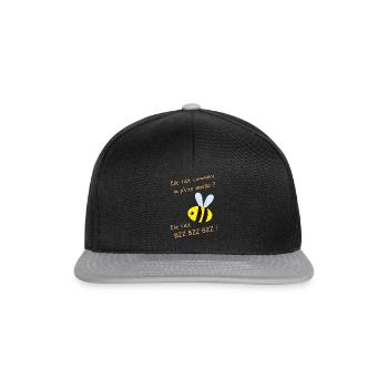 La petite abeille 24 - Casquette snapback - noir/gris - Devant