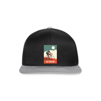 Die Tour - Vintage - Snapback Cap - Schwarz/Grau - Vorne