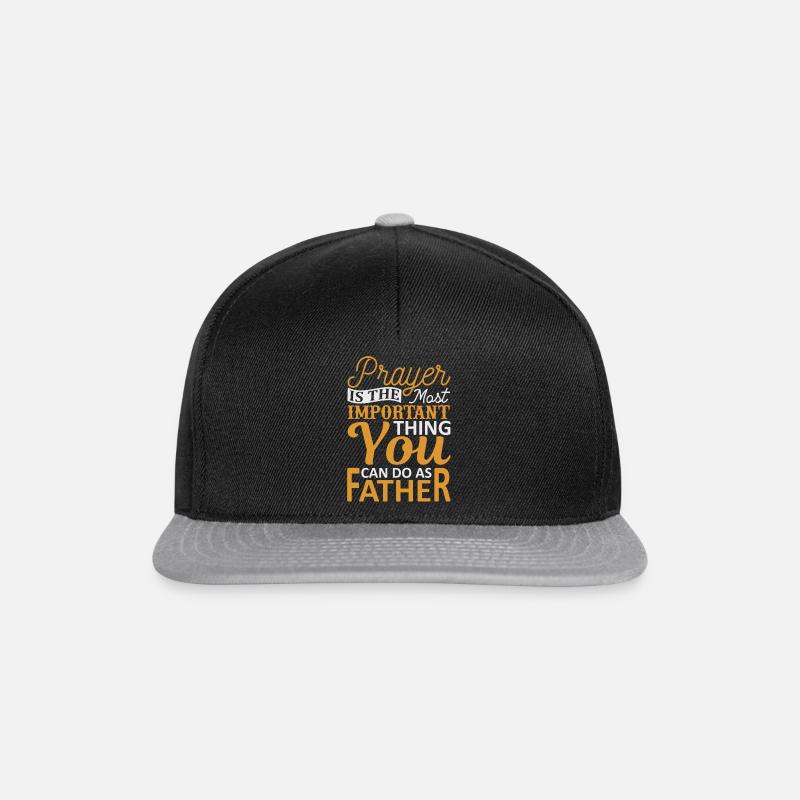 Christliche Sprüche - Snapback Cap - Schwarz/Grau
