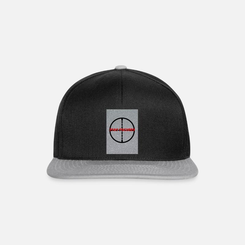 STAY FOCUSED - Snapback Cap - Schwarz/Grau