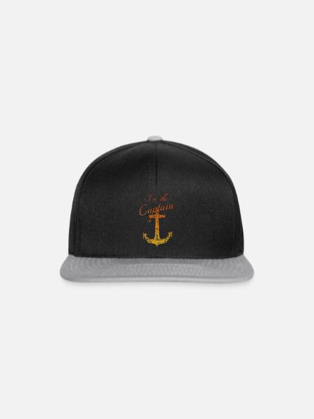 Kapitän Captain sail - Snapback Cap - Schwarz/Grau
