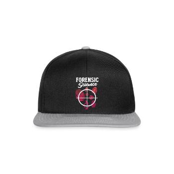 Forensic Science – Criminal Psychologist - Snapback Cap - black/grey - Front