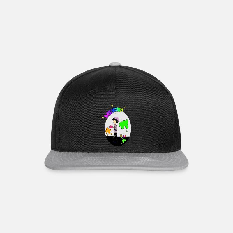 Motivierter Sprayer - Snapback Cap - Schwarz/Grau