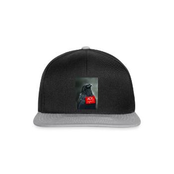 90A90258 7D22 45A3 BDEF D9948B580B96 - Snapback Cap - Schwarz/Grau - Vorne