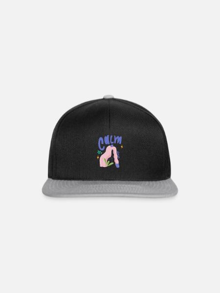 Calm down - Snapback Cap - Schwarz/Grau