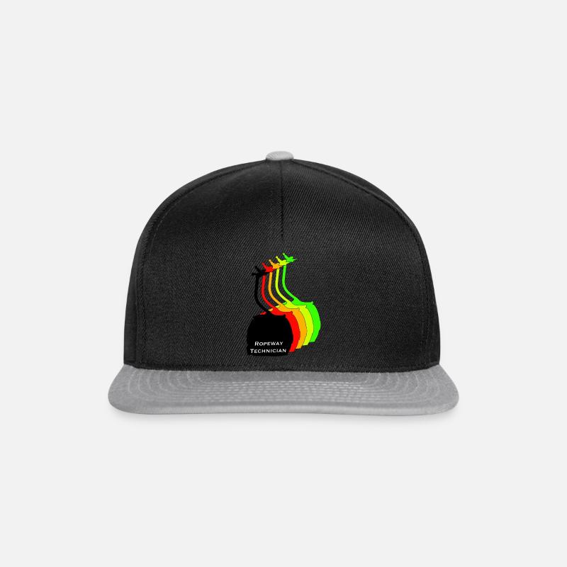 ropeway technician - Snapback Cap - Schwarz/Grau