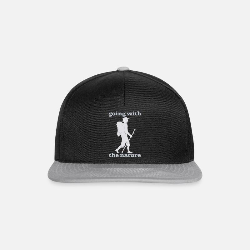 going with the nature - Snapback Cap - Schwarz/Grau