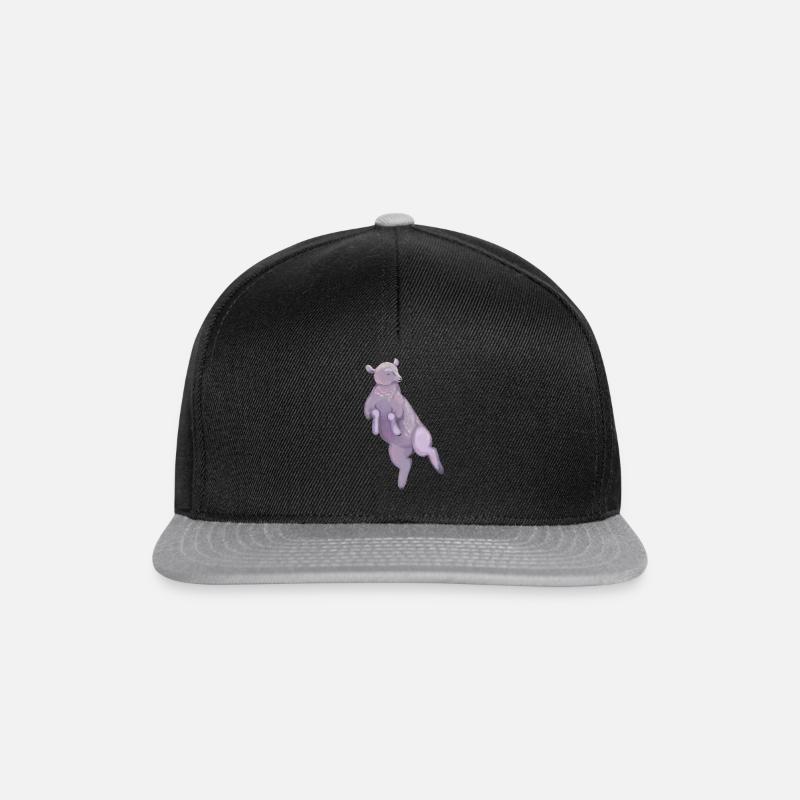 Schaf ohne Blumen - Snapback Cap - Schwarz/Grau
