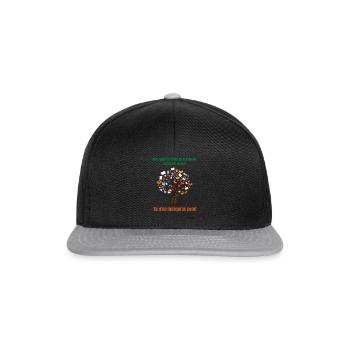 Mais quant à l'arbre de la science du bien et ! - Casquette snapback - noir/gris - Devant