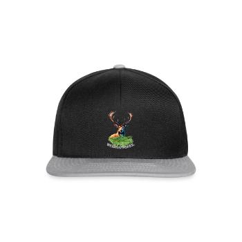 Weidmannsheil - Jäger, Förster Motiv - Snapback Cap - Schwarz/Grau - Vorne