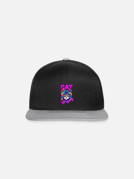 CAT Work - Snapback Cap - Schwarz/Grau