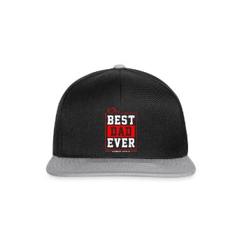 Best Dad Ever - Snapback Cap - Schwarz/Grau - Vorne
