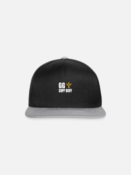 GG Supp Diff Gamer Gaming - Snapback Cap - Schwarz/Grau