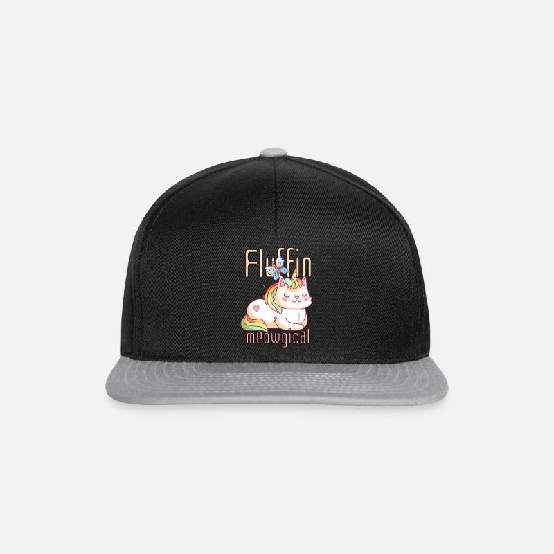 Fluffin Meowgical - Snapback Cap - Schwarz/Grau