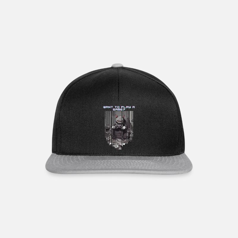 Dark Gamercat - Snapback Cap - Schwarz/Grau
