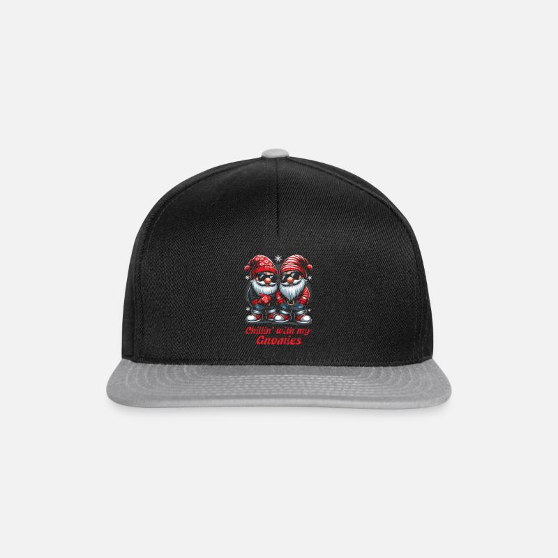 Chillin avec mes Gnomies - Casquette snapback - noir/gris