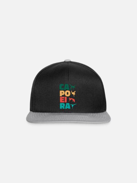 Brazilianischer Capoeira - Snapback Cap - Schwarz/Grau