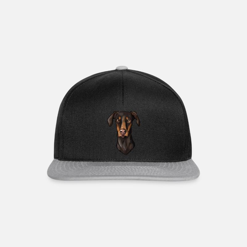 Doberman - Snapback Cap - black/grey