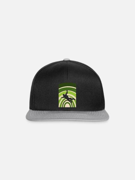 Parachuting Skydive Base Jumping - Snapback Cap - Schwarz/Grau