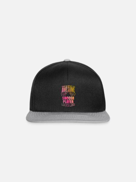 Fußball Fußball Fußball Fußball - Snapback Cap - Schwarz/Grau