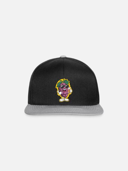 Trauben Bier - Snapback Cap - Schwarz/Grau