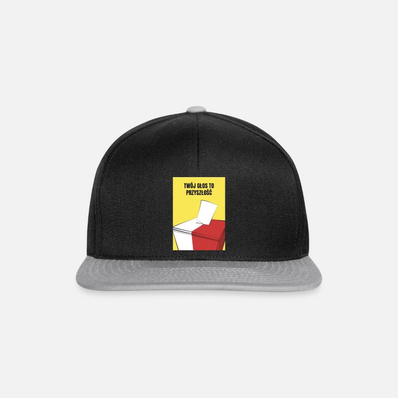 Votre voix, c’est l’avenir - Casquette snapback - noir/gris