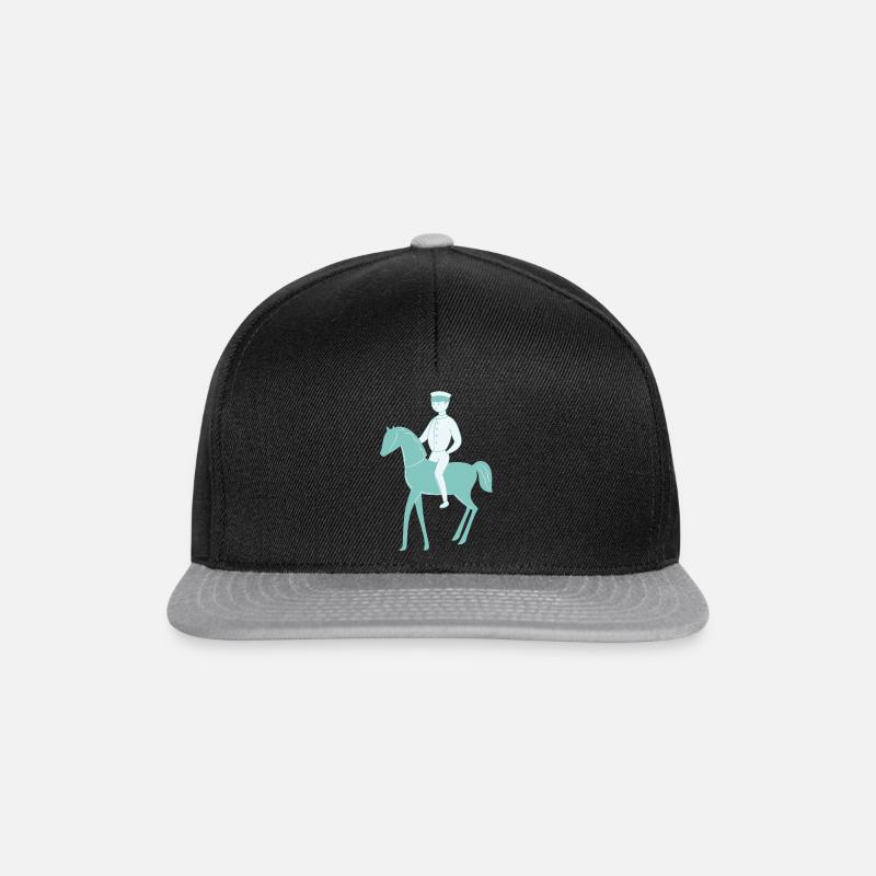 Cheval - Casquette snapback - noir/gris